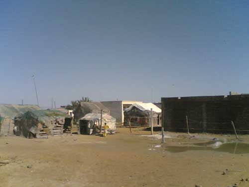 وضعیت کپرهای روستای پزم